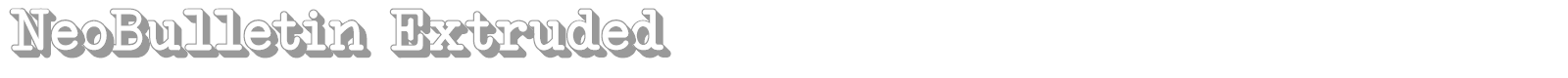 NeoBulletin font preview